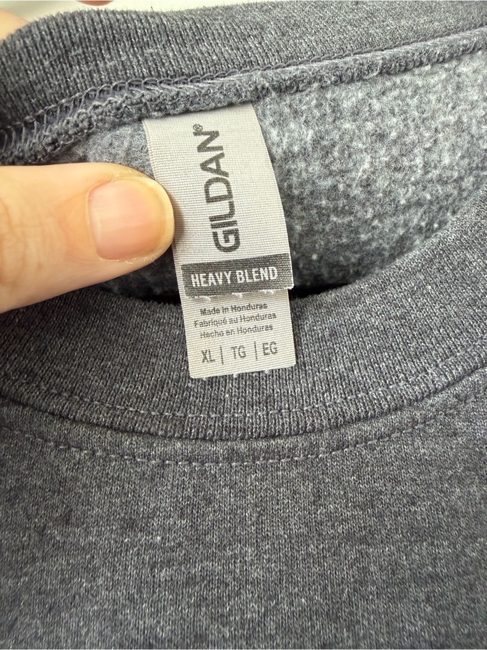 Gildan Charcoal Gray Harley Davidson Crew Neck Sweatshirt - Picture 4 of 4
